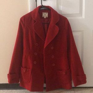 Warm peacoat and free capri pants!